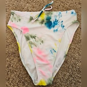 Gently Used Old Navy High Waisted bikini swim Bottoms